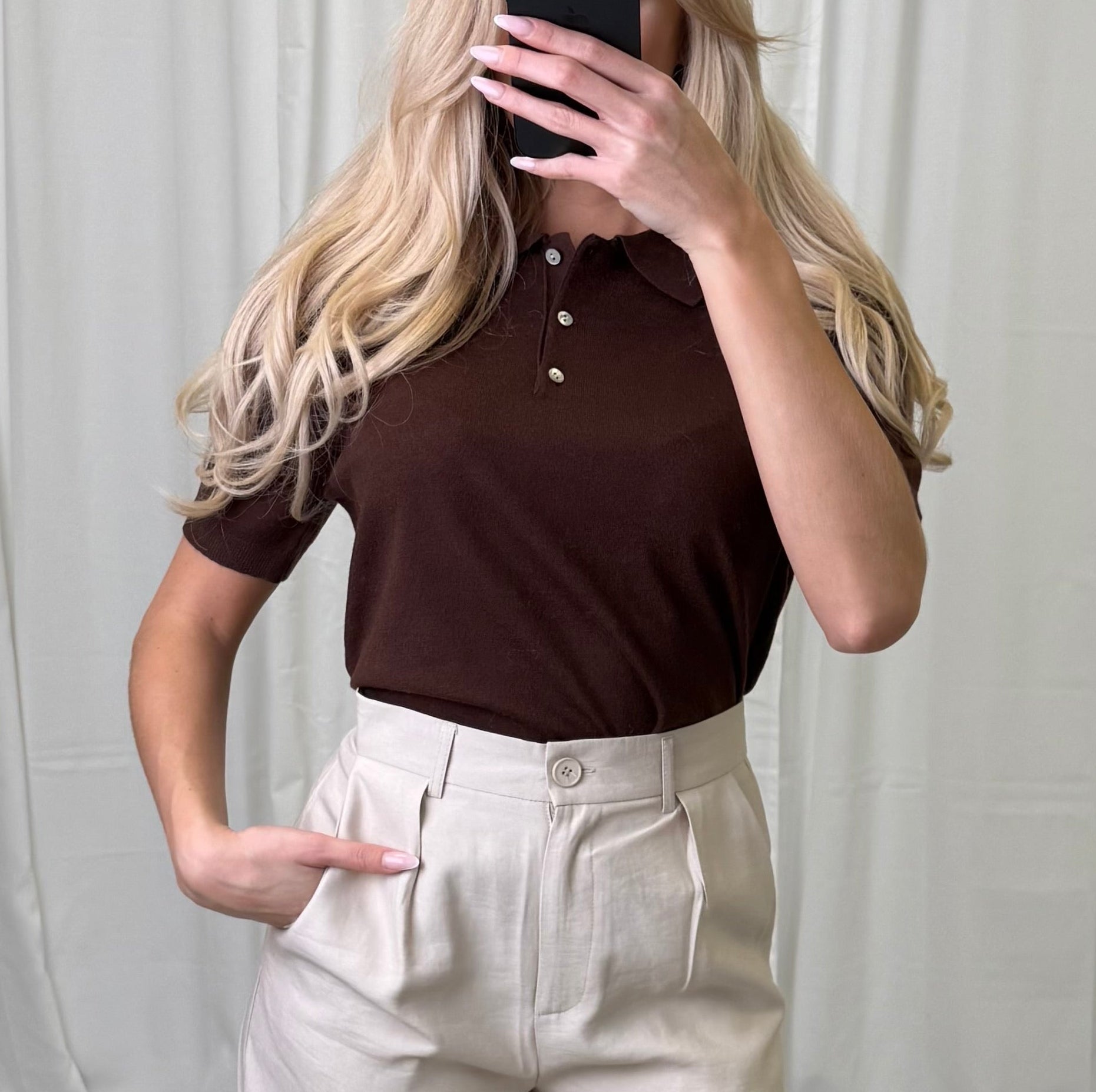 Knit Poloshirt Lana