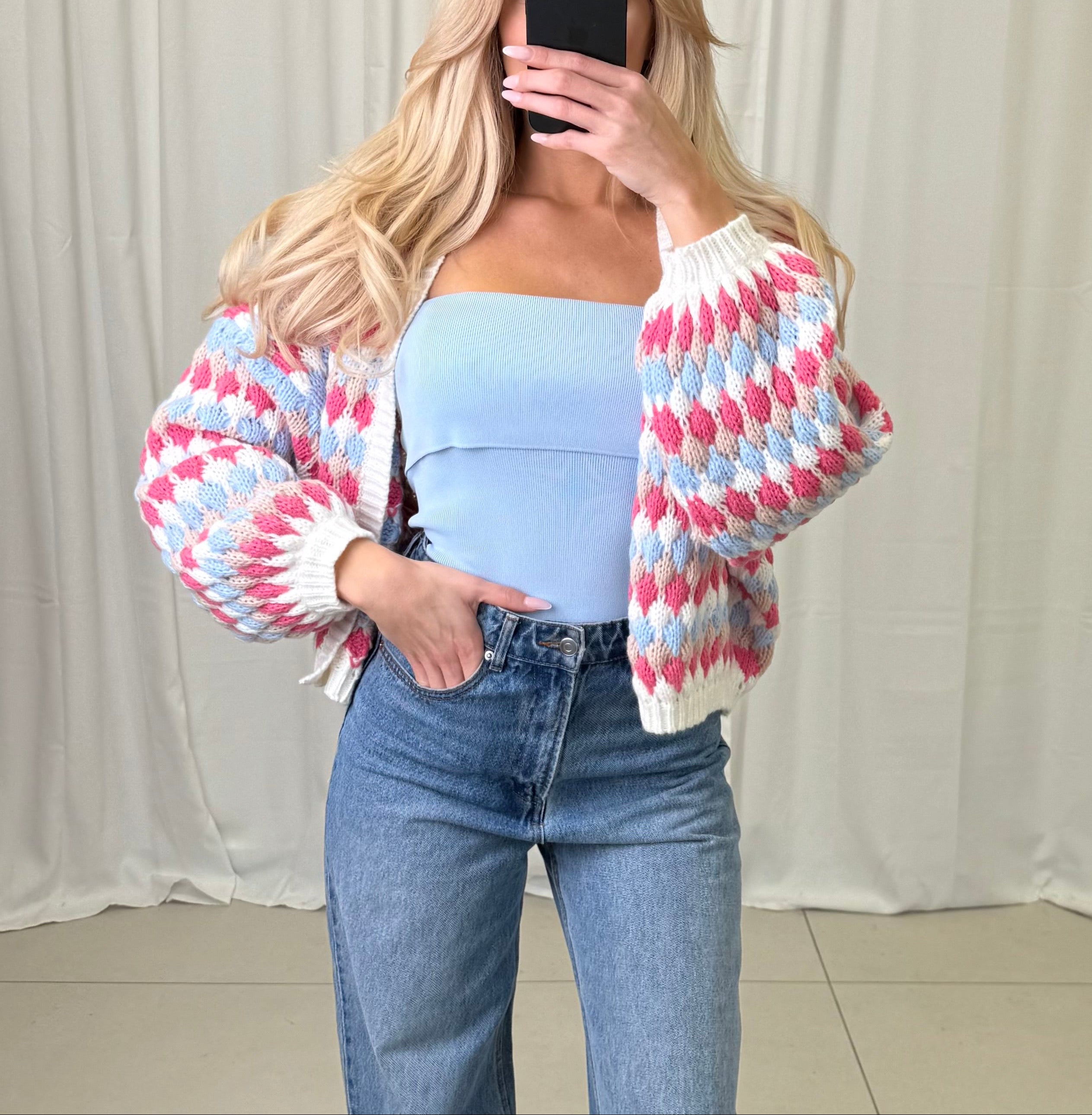 Fluffy Bubble Cardigan Lia