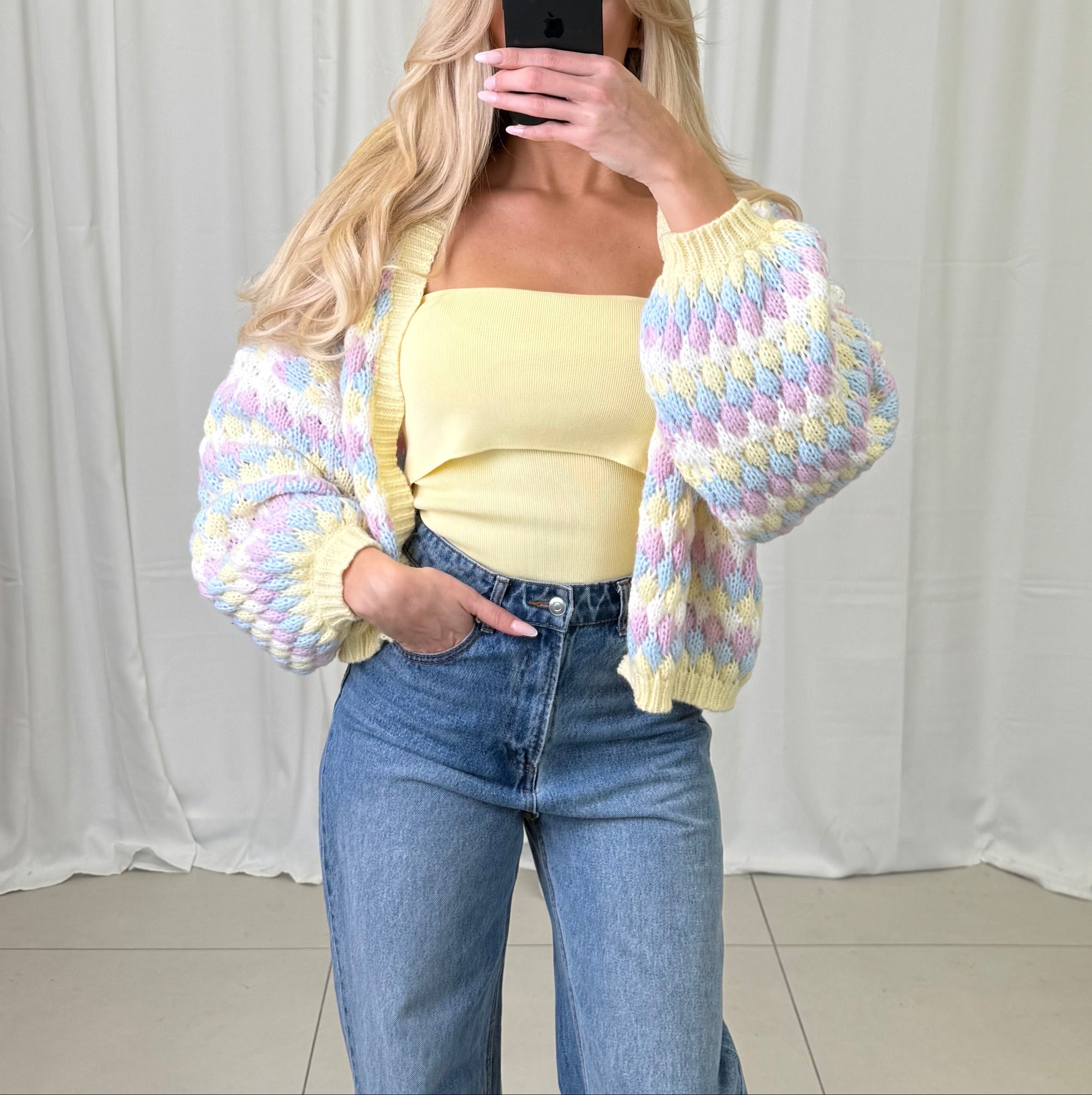 Fluffy Bubble Cardigan Lia