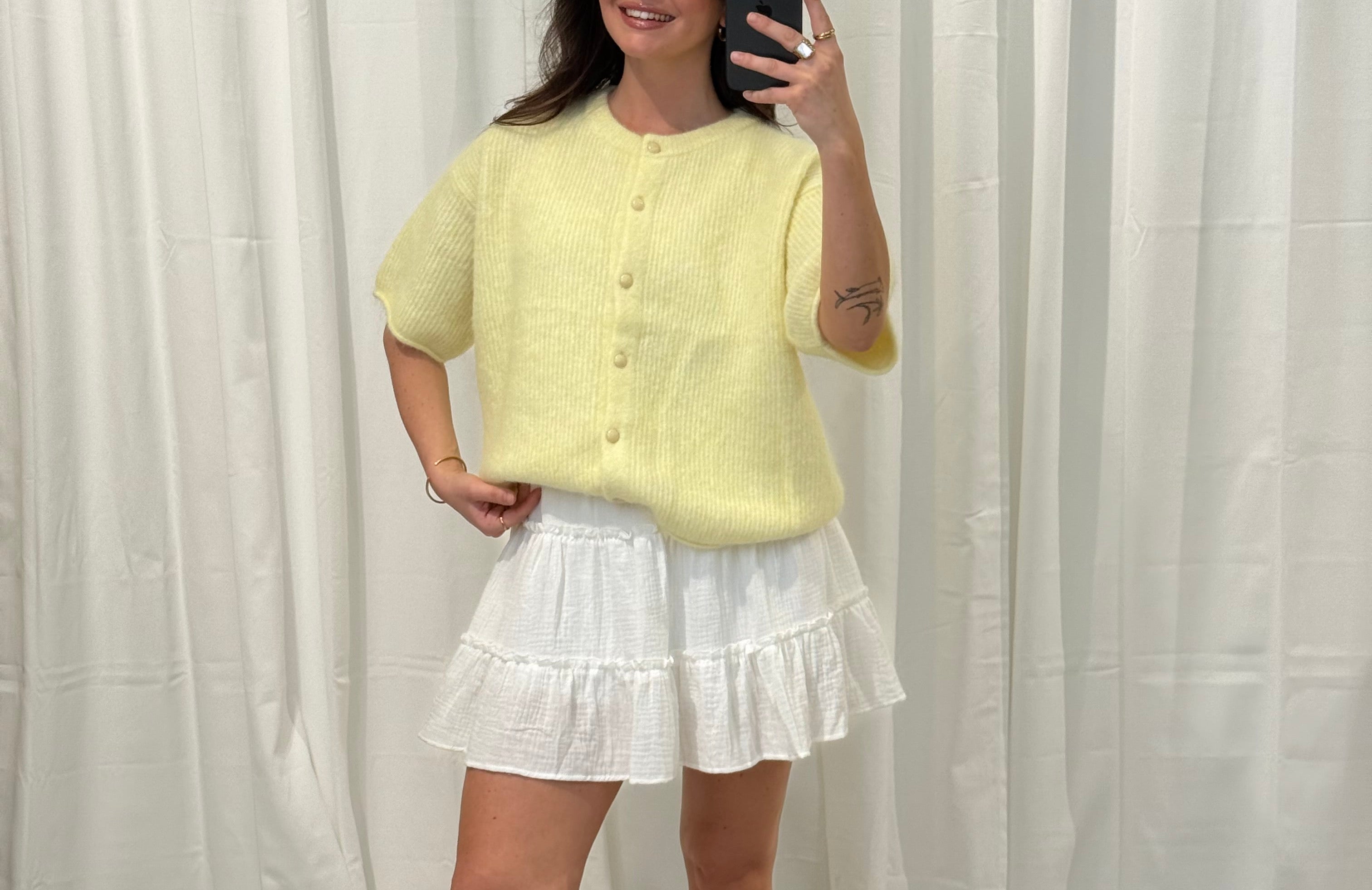 Short Knit Cardigan Mei