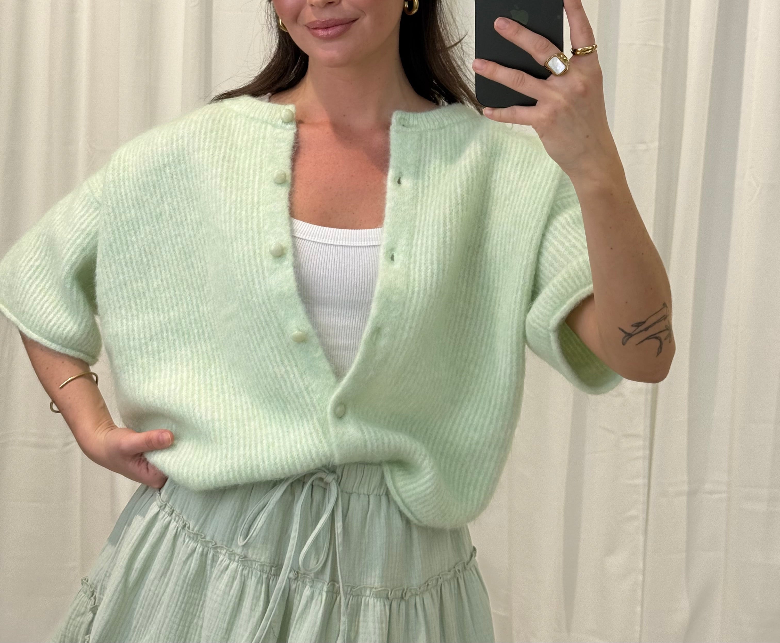 Short Knit Cardigan Mei