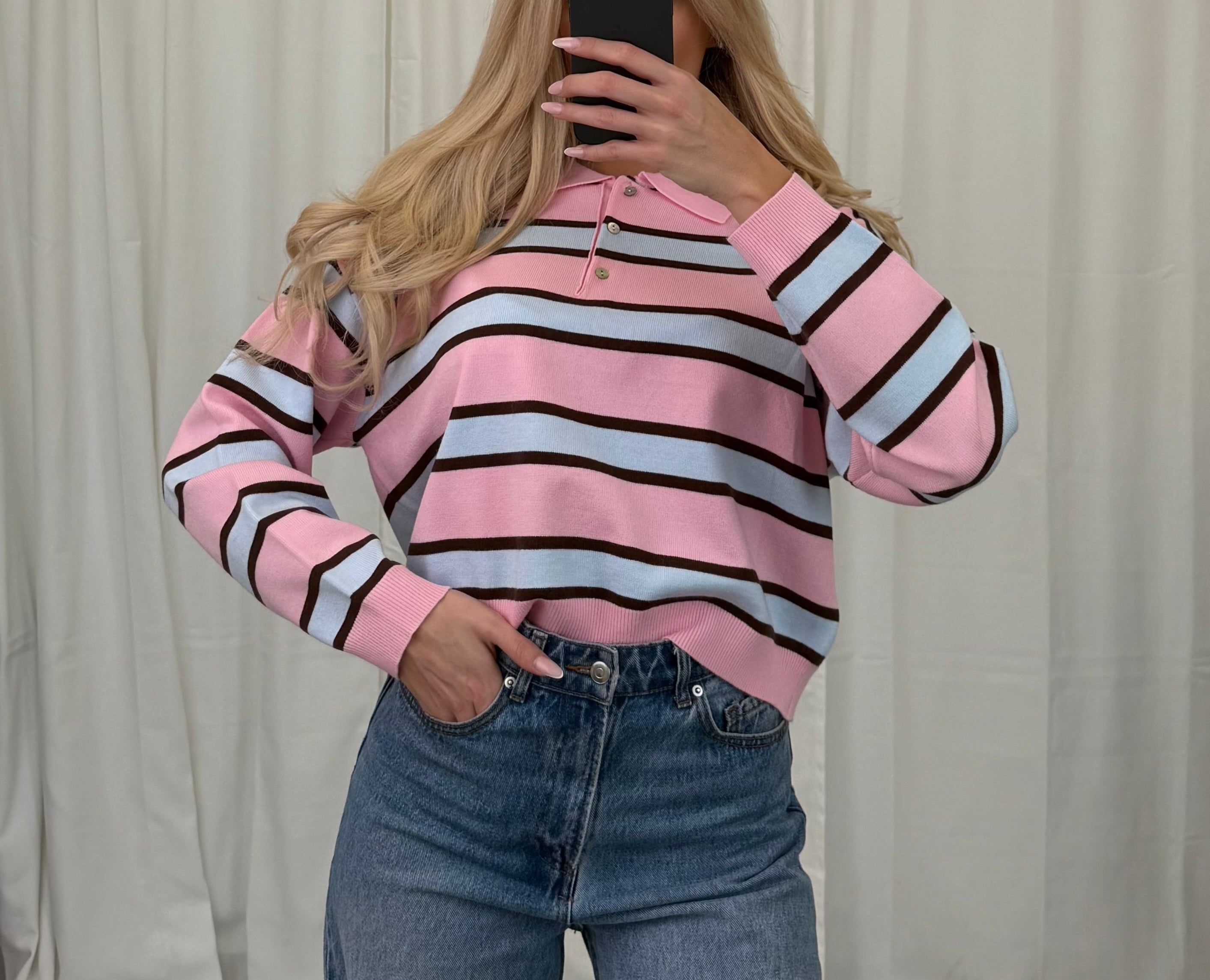 Long Polo Hana Striped