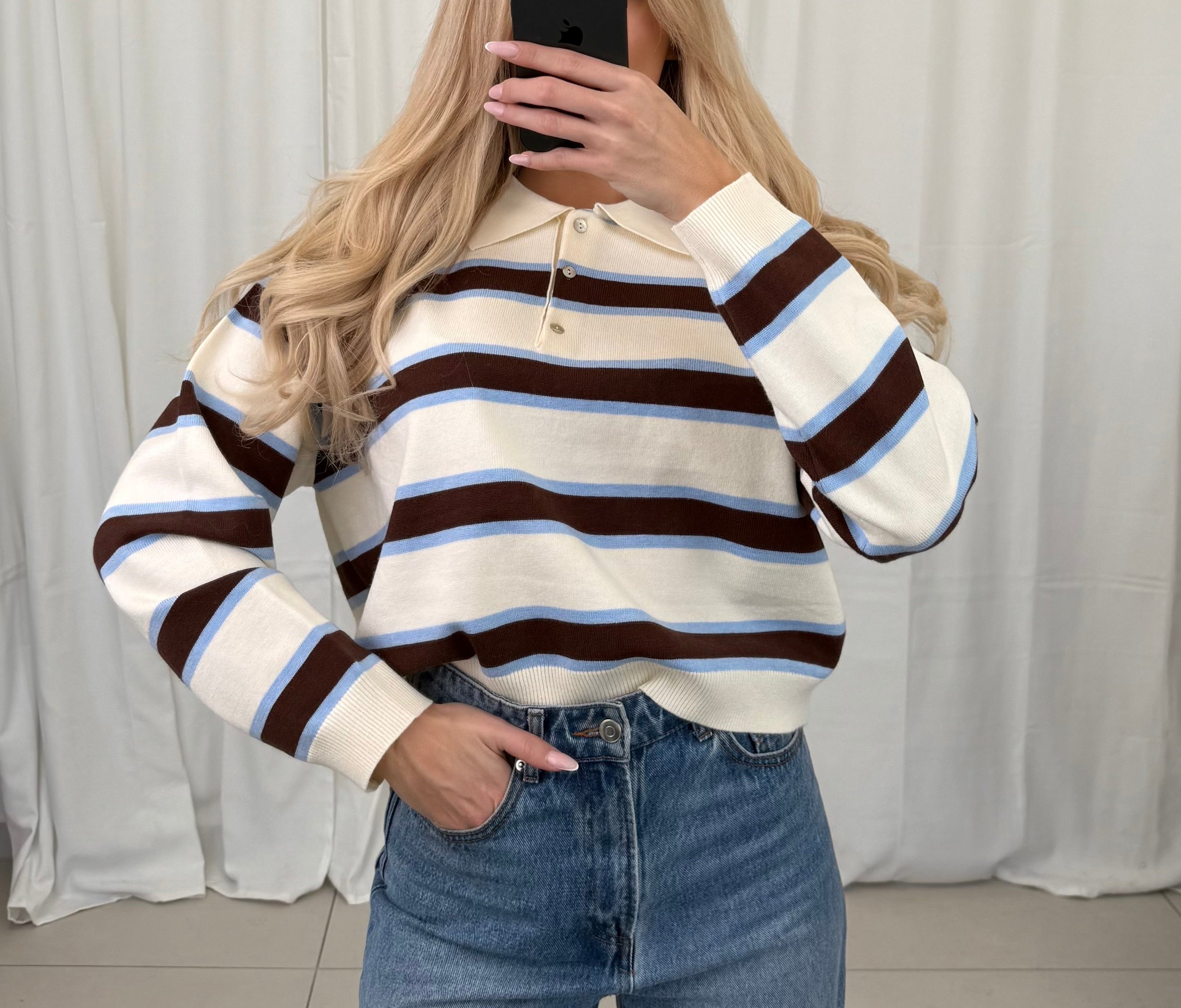 Long Polo Hana Striped