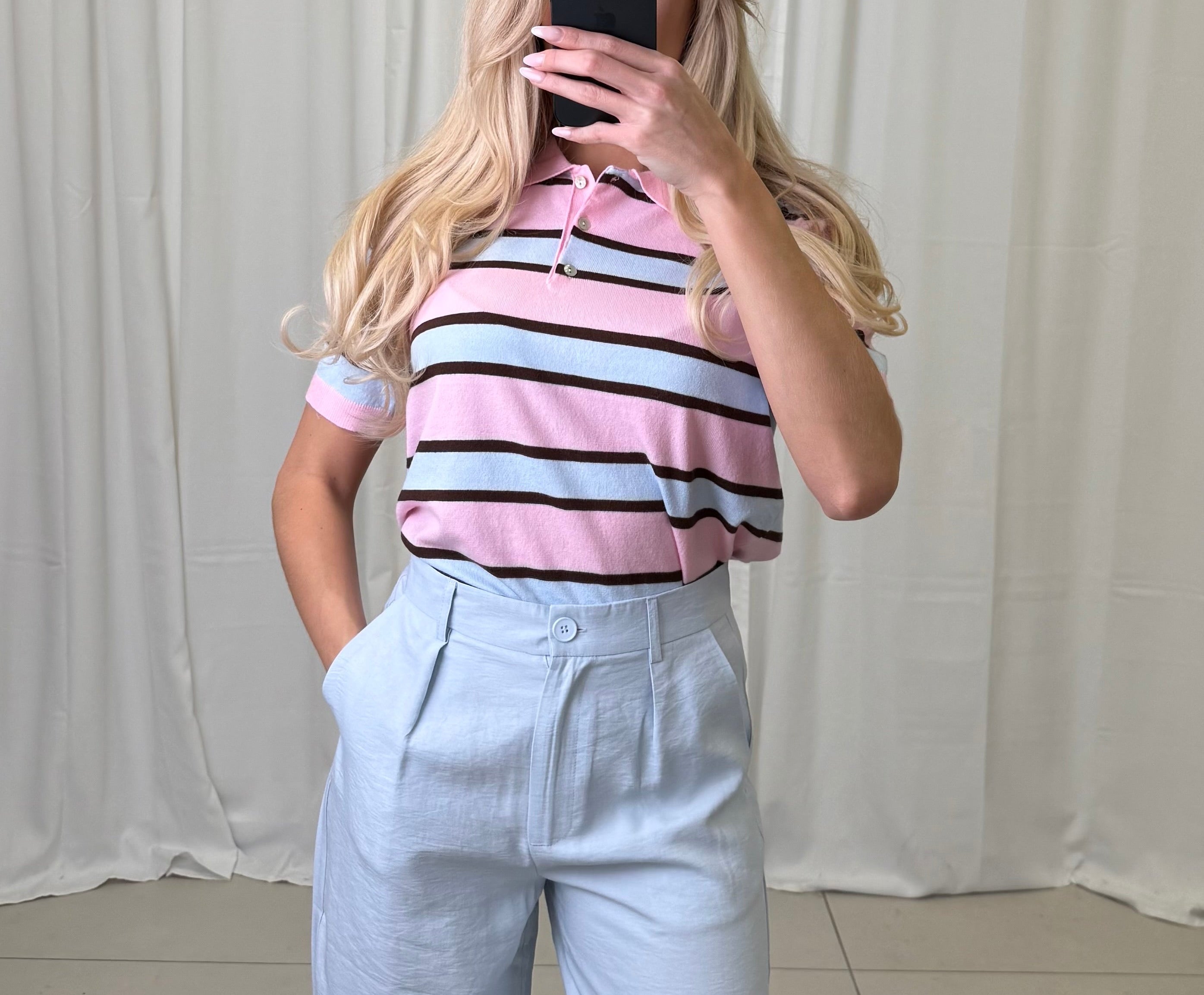 Short Polo Yuna Striped